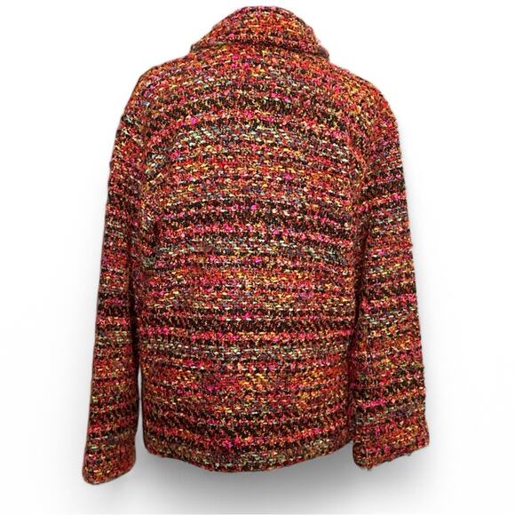 Chicos Vintage Grandpa Cardigan Jacket Eclectic Grandpa Chunky Oversized - Picture 6 of 15